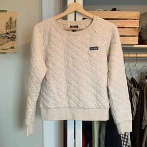 patagonia organic cotton quilted sweatshirt